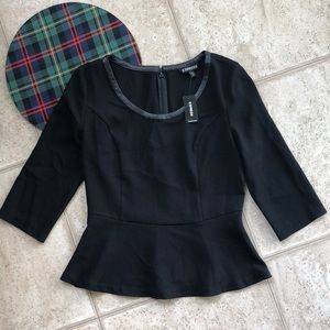 NWT Express peplum blouse, size small
